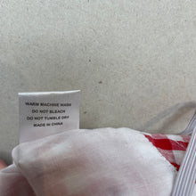 Load image into Gallery viewer, unisex Blue Sky, red check cotton bucket hat, EUC, size 00,  