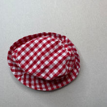 Load image into Gallery viewer, unisex Blue Sky, red check cotton bucket hat, EUC, size 00,  