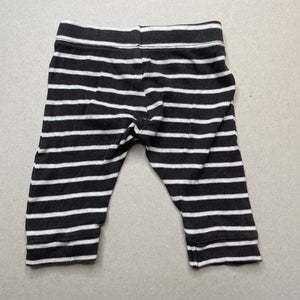 unisex Anko, striped leggings / bottoms, GUC, size 00,  