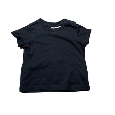 unisex H&M, black cotton t-shirt / top, EUC, size 0,  