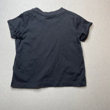 Load image into Gallery viewer, unisex H&amp;M, black cotton t-shirt / top, EUC, size 0,  