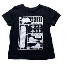 Load image into Gallery viewer, Boys Brilliant Basics, black cotton t-shirt / top, skateboard, GUC, size 1,  