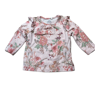 Girls Next, floral stretchy long sleeve top, GUC, size 0000,  