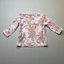Load image into Gallery viewer, Girls Next, floral stretchy long sleeve top, GUC, size 0000,  