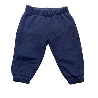 Girls Anko, navy fleece lined track pants, elasticated, FUC, size 1,  