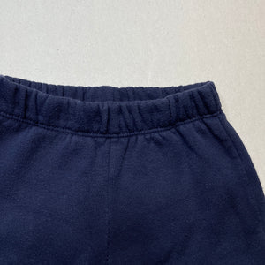 Girls Anko, navy fleece lined track pants, elasticated, FUC, size 1,  