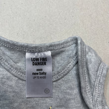Load image into Gallery viewer, unisex Target, grey cotton bodysuit / romper, GUC, size 0000,  
