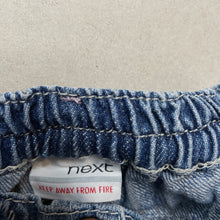 Load image into Gallery viewer, Girls Next, blue denim jeans, elasticated, GUC, size 0,  