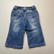 Load image into Gallery viewer, Girls Next, blue denim jeans, elasticated, GUC, size 0,  