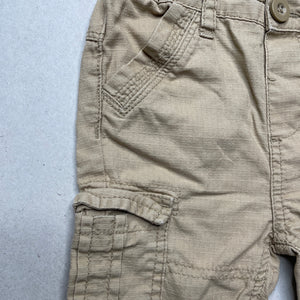 Boys Dymples, cotton cargo shorts, adjustable, GUC, size 1,  