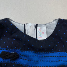 Load image into Gallery viewer, Girls Senfin, lined navy party dress, armpit to armpit: 27cm, FUC, size 1-2, L: 49cm