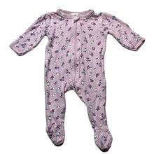 Load image into Gallery viewer, Girls Baby Berry, floral cotton zip coverall / romper, FUC, size 0000,  