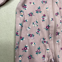 Load image into Gallery viewer, Girls Baby Berry, floral cotton zip coverall / romper, FUC, size 0000,  