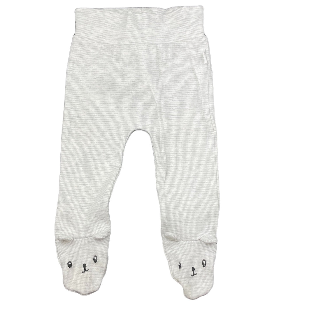unisex Sprout, grey footed leggings / bottoms, elasticated, GUC, size 000,  