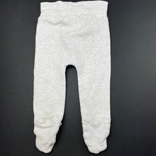 Load image into Gallery viewer, unisex Sprout, grey footed leggings / bottoms, elasticated, GUC, size 000,  