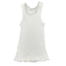 Load image into Gallery viewer, unisex Bonds, white ribbed cotton singlet top, GUC, size 00,  