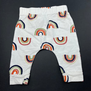unisex Baby Berry, stretchy leggings / bottoms, rainbows, EUC, size 000,  