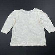Load image into Gallery viewer, Girls Brilliant Basics, organic cotton long sleeve top, rabbits, EUC, size 1,  