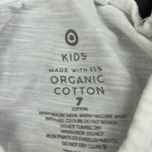 Load image into Gallery viewer, Girls Target, white organic cotton top, GUC, size 7,  
