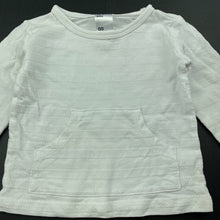 Load image into Gallery viewer, unisex Anko, white cotton long sleeve top, GUC, size 00,  