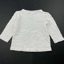 Load image into Gallery viewer, unisex Anko, white cotton long sleeve top, GUC, size 00,  