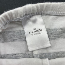 Load image into Gallery viewer, unisex Target, grey stripe leggings / bottoms, GUC, size 00,  