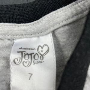 Girls Nickelodeon, JoJo Siwa tie front top, FUC, size 7,  
