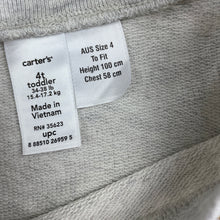 Load image into Gallery viewer, Girls Carters, cotton lightweight sweater / jumper, FUC, size 4,  