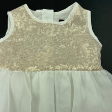 Load image into Gallery viewer, Girls Bardot Junior, lined tulle &amp; sequin party dress, EUC, size 00, L: 38cm