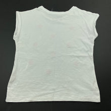 Load image into Gallery viewer, Girls KID, embroidered white cotton t-shirt / top, EUC, size 7,  