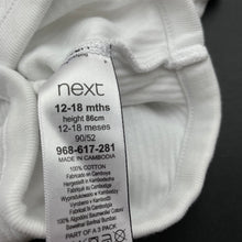 Load image into Gallery viewer, Girls Next, ribbed cotton singletsuit / romper, GUC, size 1,  