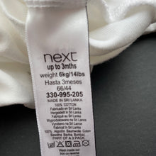 Load image into Gallery viewer, unisex Next, soft cotton romper, GUC, size 000,  