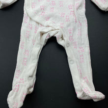 Load image into Gallery viewer, Girls Dymples, pointelle cotton coverall / romper, EUC, size 0000,  