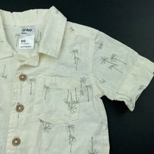 Load image into Gallery viewer, Boys Anko, linen / cotton short sleeve shirt, EUC, size 00,  