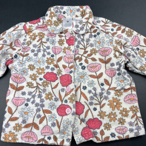 Girls Target, floral organic cotton flannelette pyjamas, GUC, size 1,  