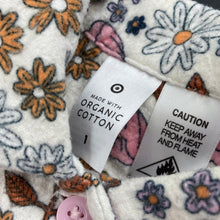 Load image into Gallery viewer, Girls Target, floral organic cotton flannelette pyjamas, GUC, size 1,  