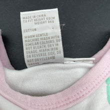 Load image into Gallery viewer, Girls Tiny Little Wonders, cotton singletsuit / romper, FUC, size 00,  