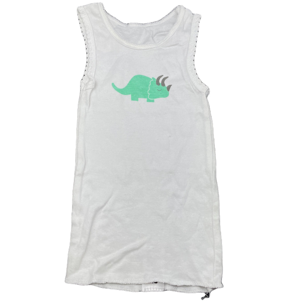 unisex Big Softies, white cotton singlet top, EUC, size 0,  