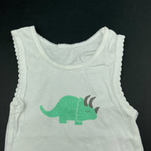 Load image into Gallery viewer, unisex Big Softies, white cotton singlet top, EUC, size 0,  