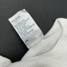 Load image into Gallery viewer, unisex Anko, white waffle cotton long sleeve top, GUC, size 0,  