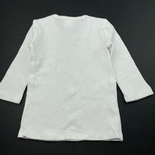 Load image into Gallery viewer, unisex Anko, white waffle cotton long sleeve top, GUC, size 0,  