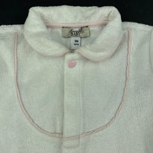 Load image into Gallery viewer, Girls white, velour coverall / romper, FUC, size 0,  