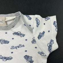 Load image into Gallery viewer, Boys Kyle &amp; Deena, cotton bodysuit / romper, cars, FUC, size 000,  