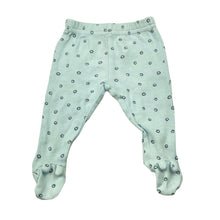 Load image into Gallery viewer, unisex Baby Baby, blue cotton footed leggings / bottoms, GUC, size 00000,  