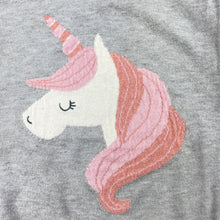 Load image into Gallery viewer, Girls Target, soft feel stretchy sweater / jumper, unicorn, GUC, size 7,  