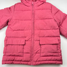 Load image into Gallery viewer, Girls Anko, pink puffer jacket / coat, L: 44cm, EUC, size 6,  