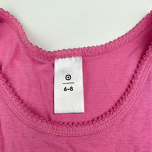 Load image into Gallery viewer, Girls Target, pink cotton singlet top, EUC, size 6-8,  