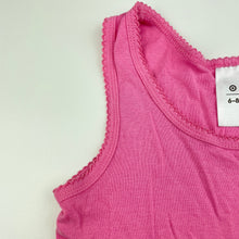 Load image into Gallery viewer, Girls Target, pink cotton singlet top, EUC, size 6-8,  