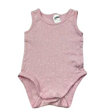 Girls Anko, pink cotton singletsuit / romper, FUC, size 00,  