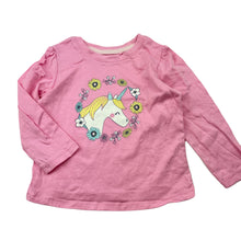 Load image into Gallery viewer, Girls Target, cotton long sleeve t-shirt / top, unicorn, FUC, size 1,  